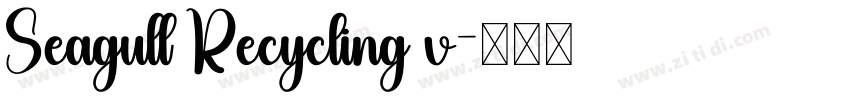 Seagull Recycling v字体转换
